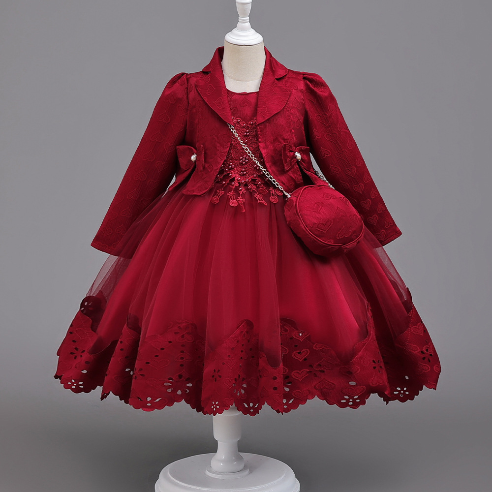 Baby Clothing High End - HETISO Sukienka balowa dla dziewczynek, długa,