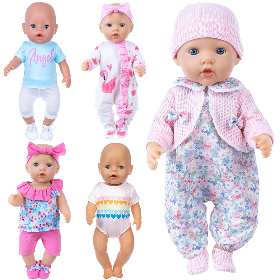 Baby Clothing Unisex - Ubranka dla lalek 18-calowych Reborn, uroczy