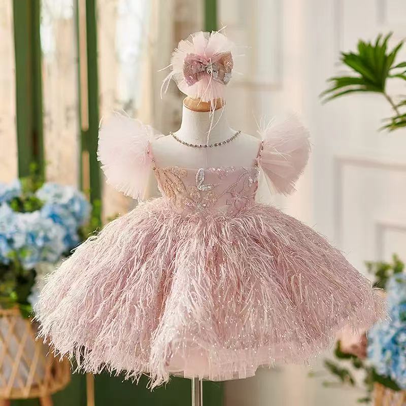Baby Clothing High End - Sukienka dla noworodka, dziewczęca, luksusowa, wysokiej