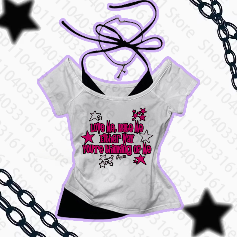 Estetyczna odzież T-shirt Kosz – Baby Y2K Clothing recenzja i cena